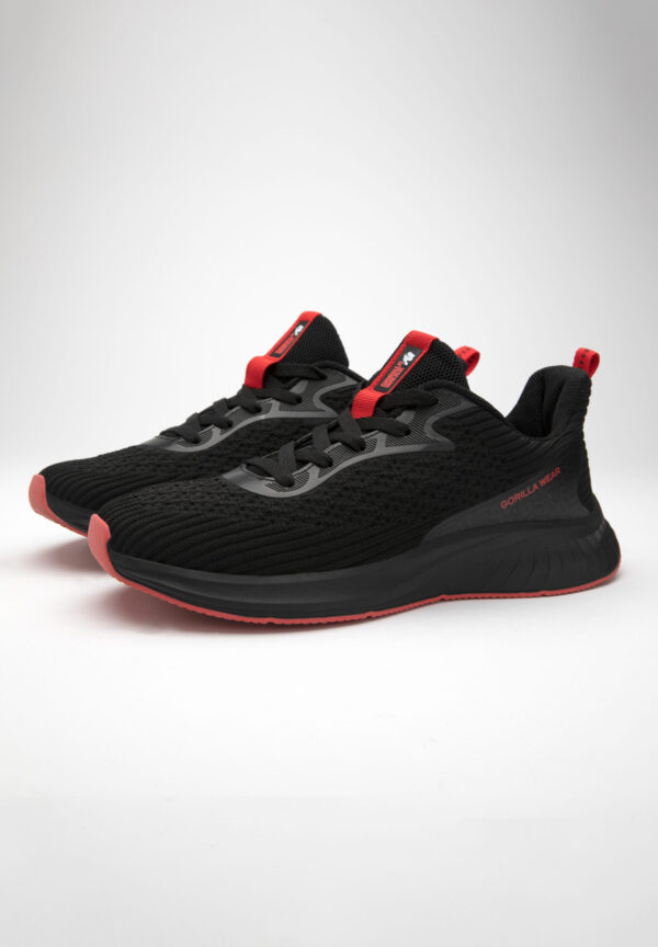 MILTON TRAINING SHOES - BLACK/RED - Image 3