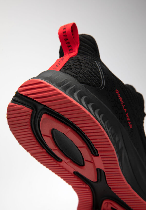 MILTON TRAINING SHOES - BLACK/RED - Image 7