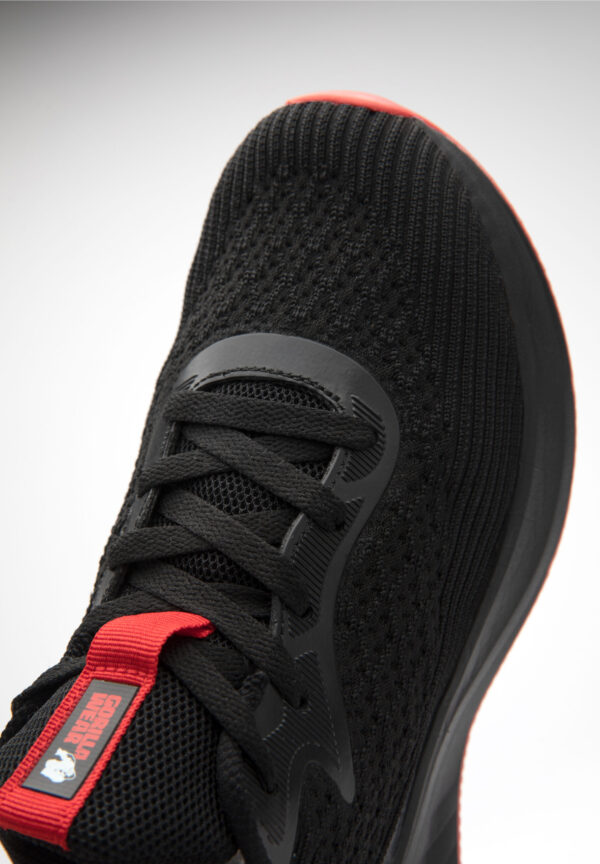 MILTON TRAINING SHOES - BLACK/RED - Image 8