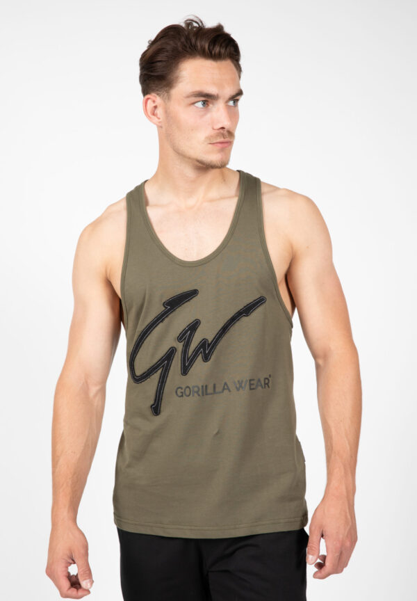 EVANSVILLE TANK TOP - ARMY GREEN