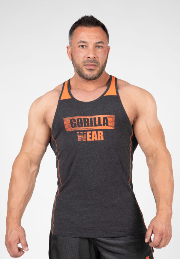 WALLACE TANK TOP - GRAY/ORANGE