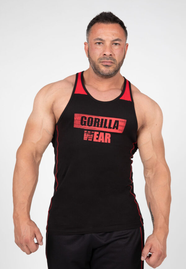 WALLACE TANK TOP - BLACK/RED