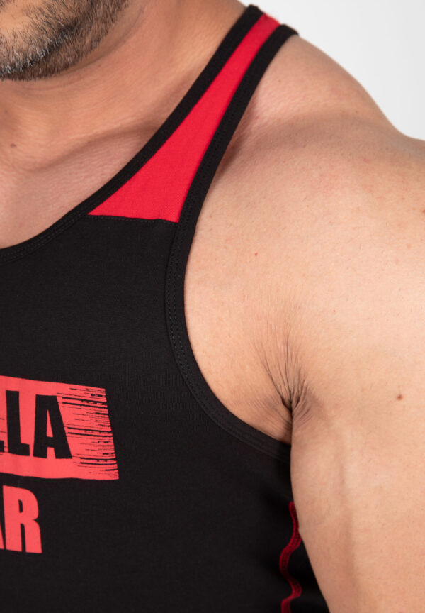 WALLACE TANK TOP - BLACK/RED - Image 4
