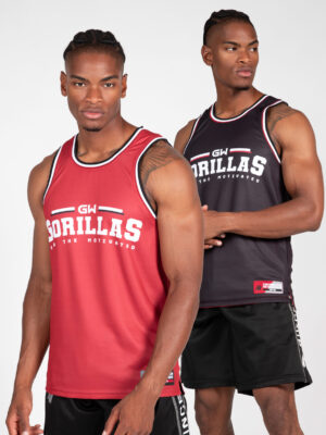 KEENE REVERSIBLE TANK TOP – RED/BLACK
