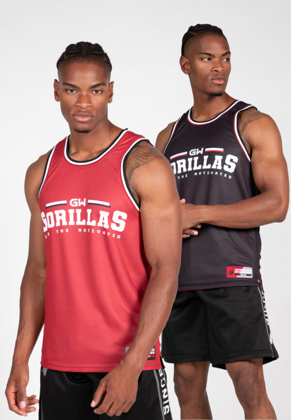 KEENE REVERSIBLE TANK TOP - RED/BLACK