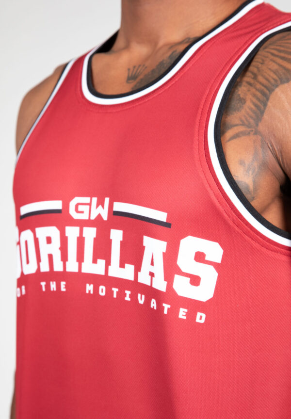 KEENE REVERSIBLE TANK TOP - RED/BLACK - Image 4