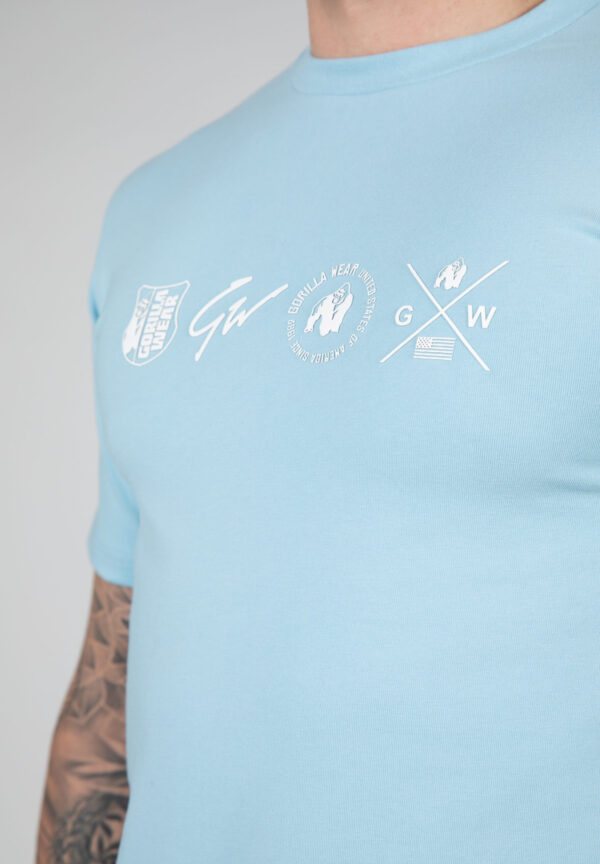 SWANTON T-SHIRT - BLUE - Image 4