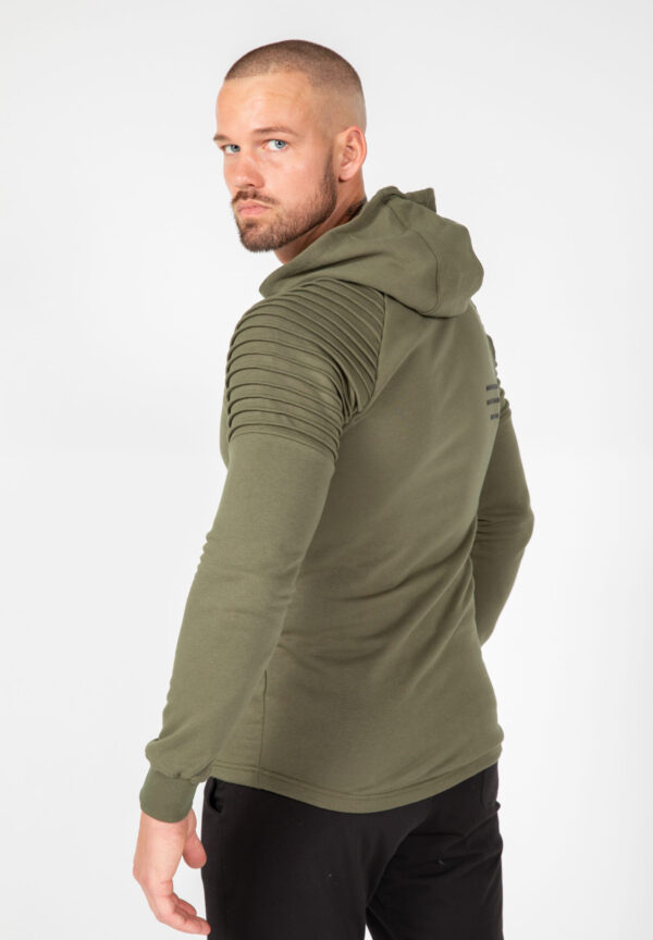 DELTA ZIPPED HOODIE - ARMY GREEN - Image 2