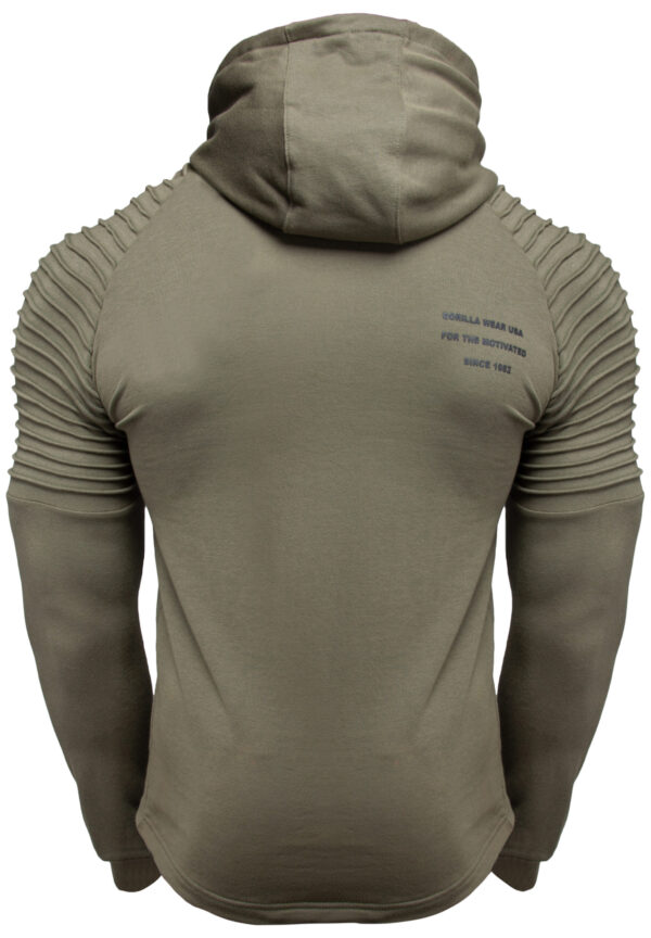DELTA ZIPPED HOODIE - ARMY GREEN - Image 7