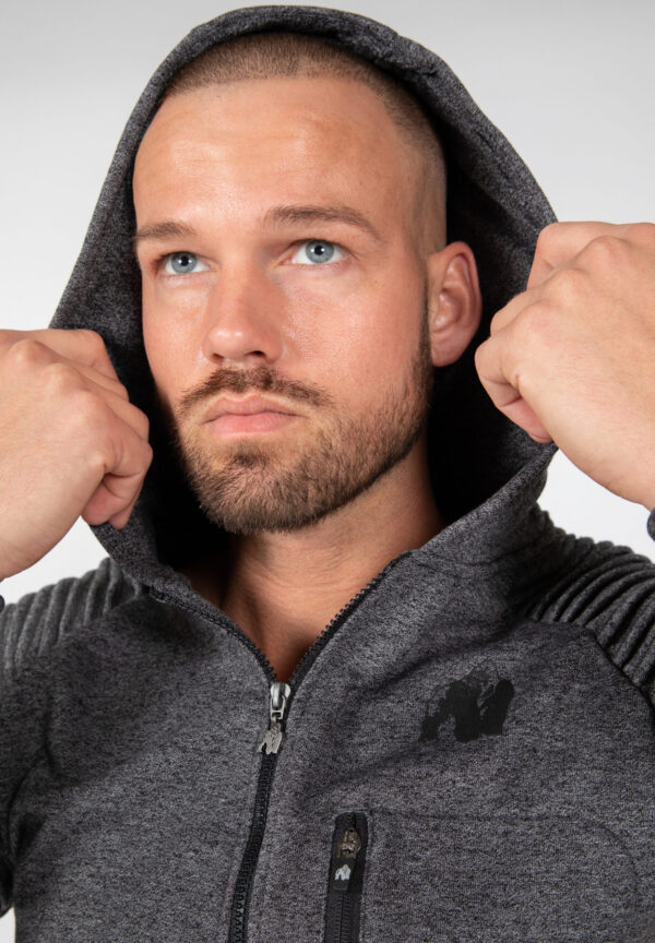DELTA ZIPPED HOODIE - GRAY - Image 5
