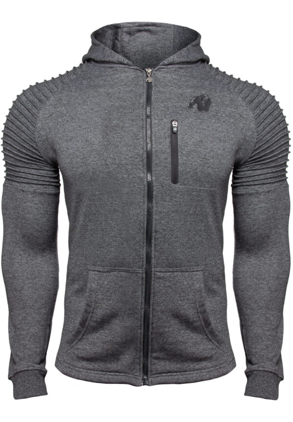 DELTA ZIPPED HOODIE - GRAY - Image 6