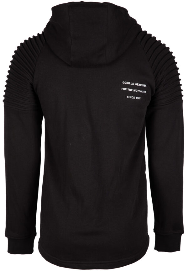 DELTA ZIPPED HOODIE - BLACK - Image 7