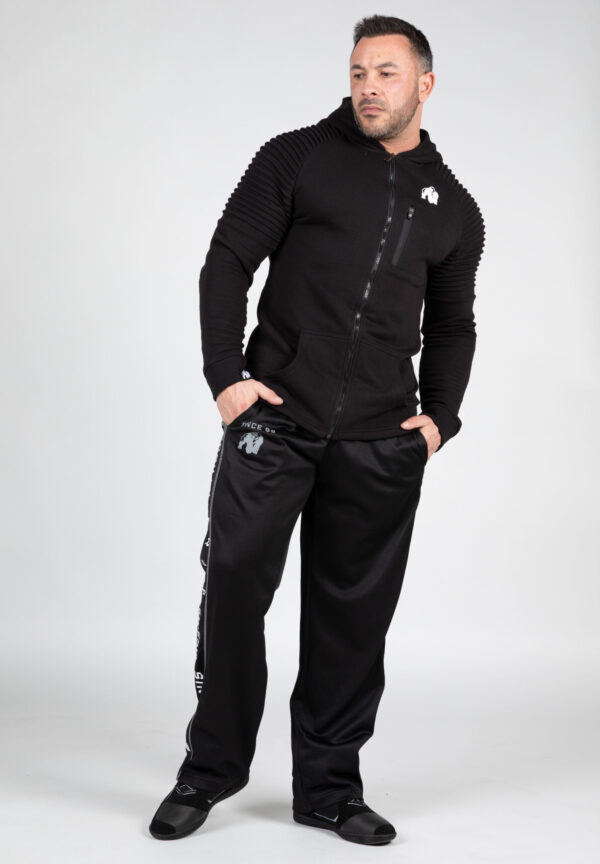 DELTA ZIPPED HOODIE - BLACK - Image 3