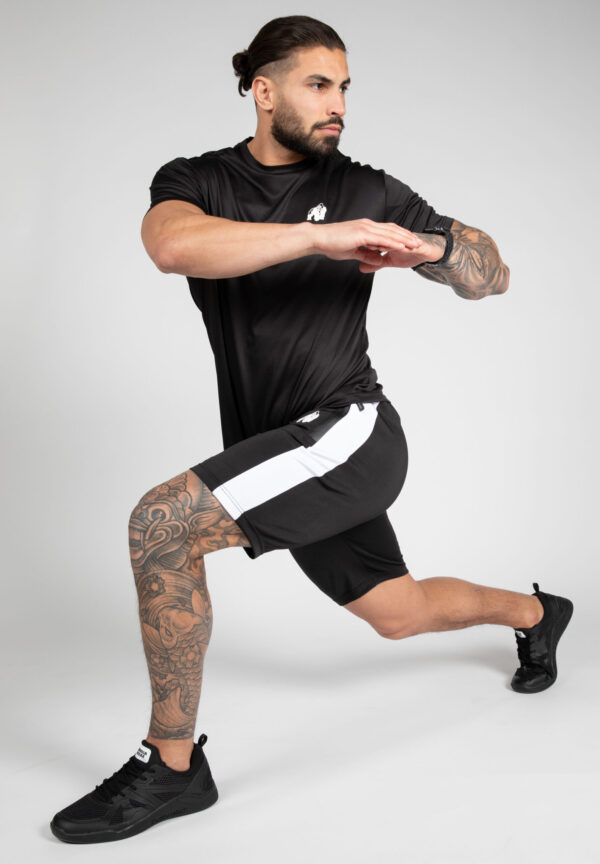 BENTON TRACK SHORTS - BLACK - Image 3
