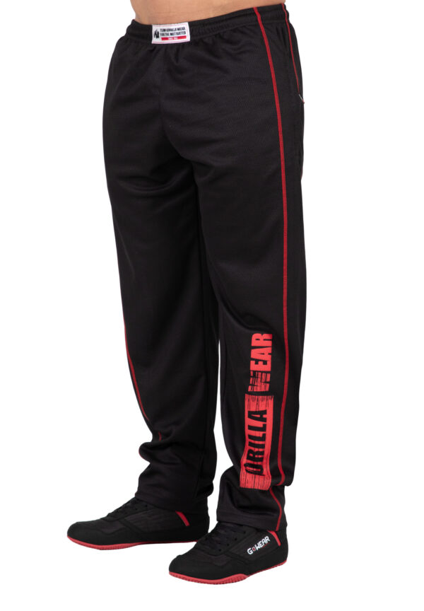 WALLACE MESH PANTS - BLACK/RED