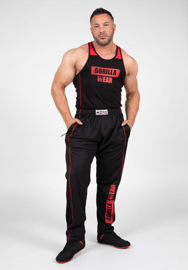 WALLACE MESH PANTS - BLACK/RED - Image 3