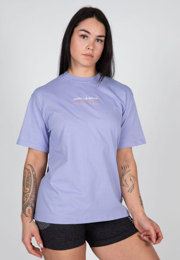 MEDINA OVERSIZED T-SHIRT - LILAC - Image 2