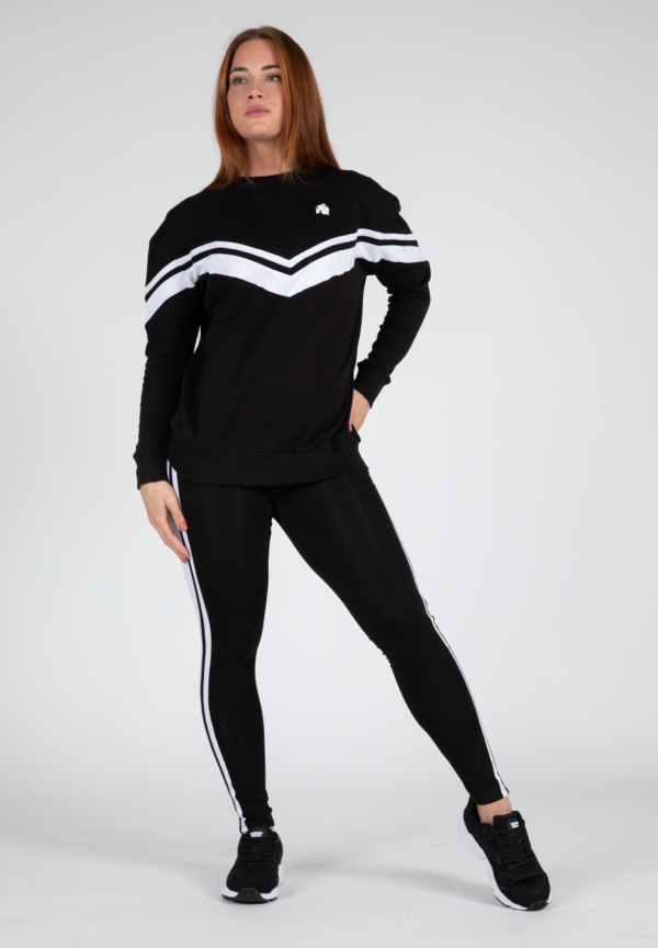 HAILEY OVERSIZED SWEATSHIRT - BLACK - Image 3
