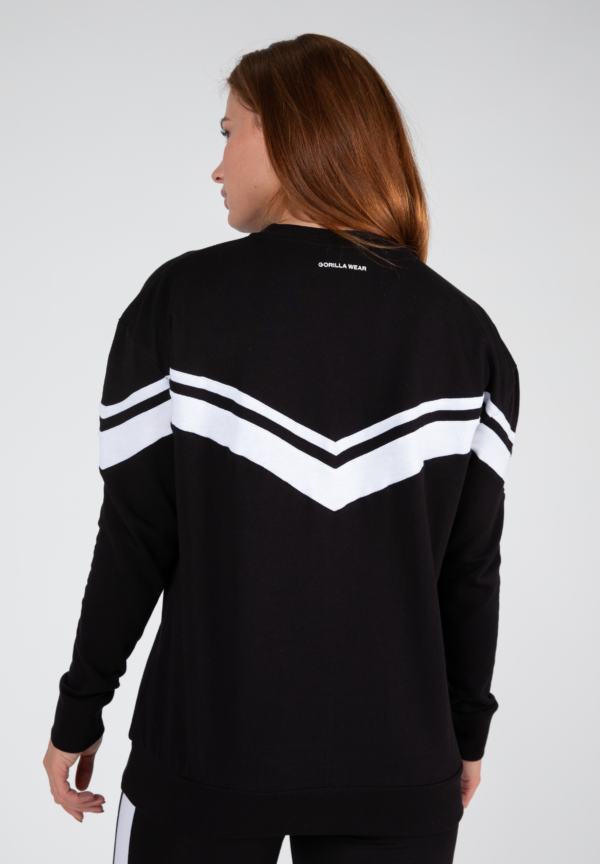 HAILEY OVERSIZED SWEATSHIRT - BLACK - Image 2
