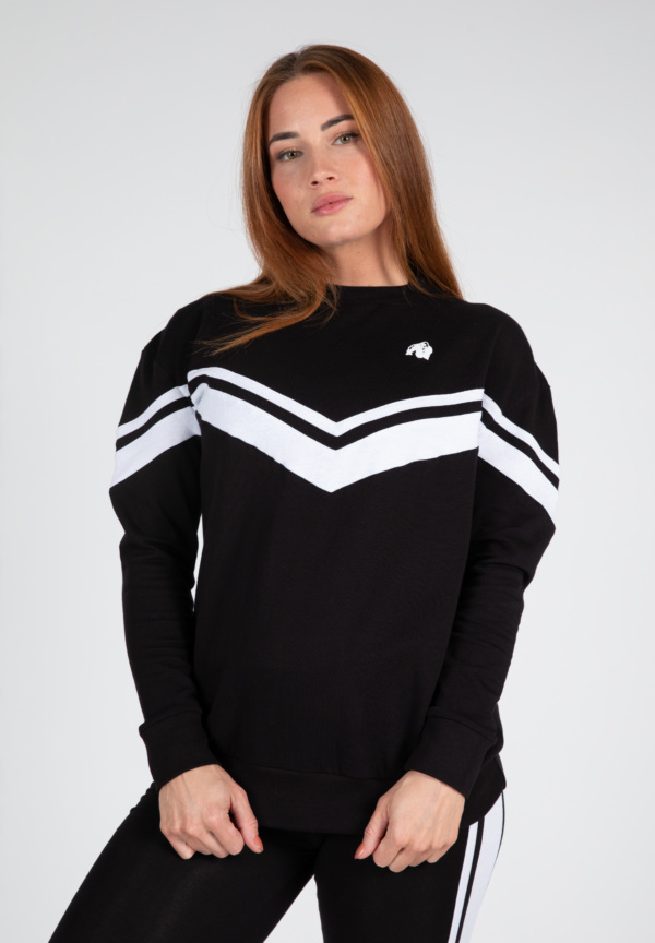 HAILEY OVERSIZED SWEATSHIRT - BLACK