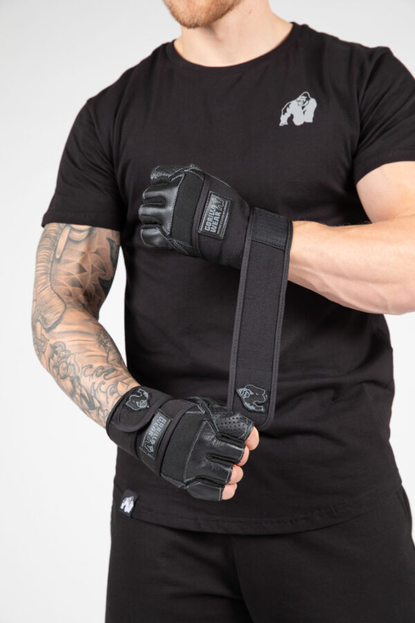 DALLAS WRIST WEAP GLOVES - BLACK - Image 4