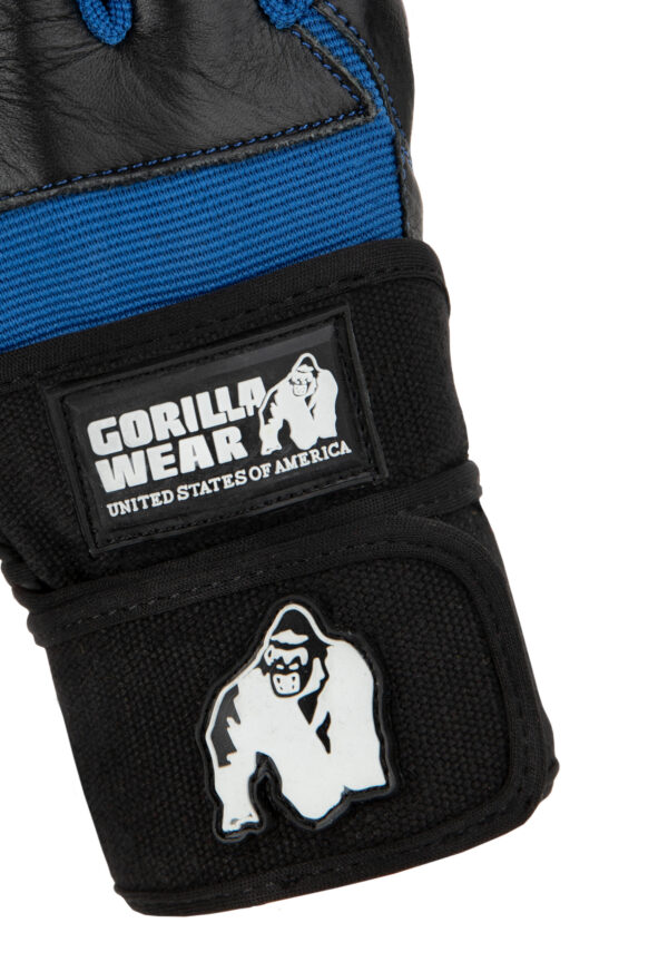 DALLAS WRIST WRAPS GLOVES - BLACK/BLUE - Image 3