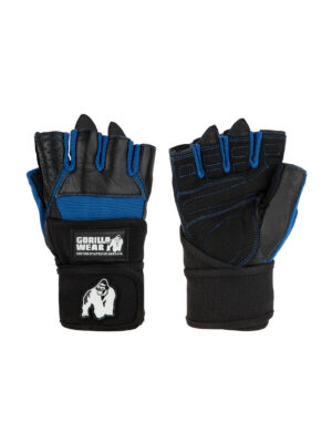 DALLAS WRIST WRAPS GLOVES – BLACK/BLUE