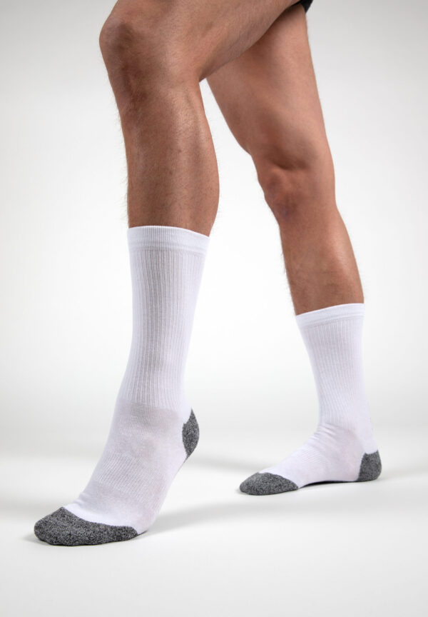 PERFORMANCE CREW SOCKS - WHITE - Image 2