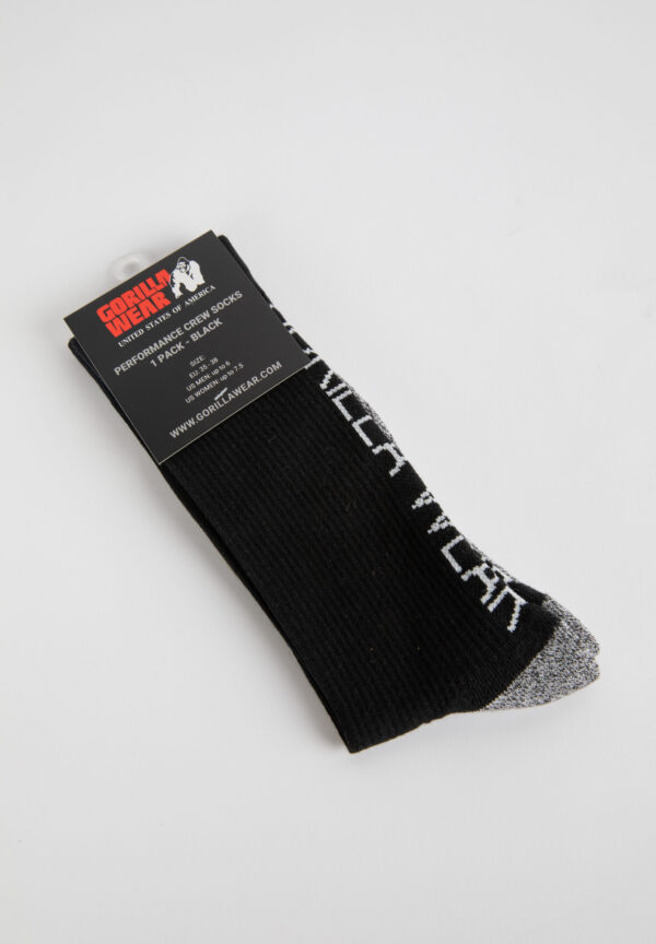 PERFORMANCE CREW SOCKS - BLACK - Image 4