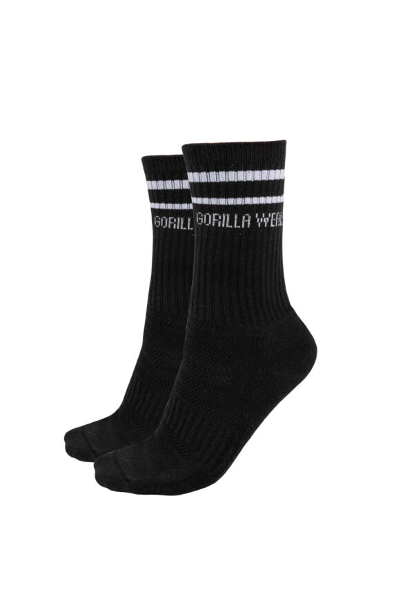 CREW SOCKS 2-PACK - BLACK