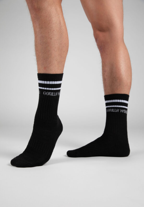 CREW SOCKS 2-PACK - BLACK - Image 2