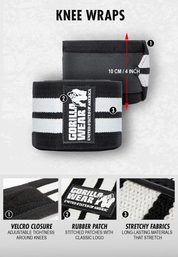 Knee Wraps - Black - 2m - Image 5