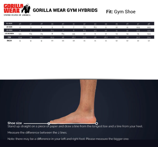 GORILLA WEAR GYM HYBRIDS SHOES - BLACK/BROWN - Image 6
