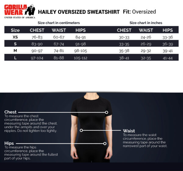 HAILEY OVERSIZED SWEATSHIRT - BLACK - Image 8