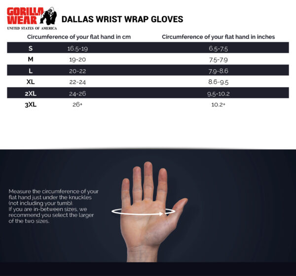 DALLAS WRIST WRAPS GLOVES - BLACK/BLUE - Image 6