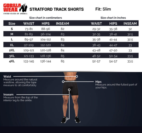 STRATFORD TRACK SHORTS - BLACK - Image 6