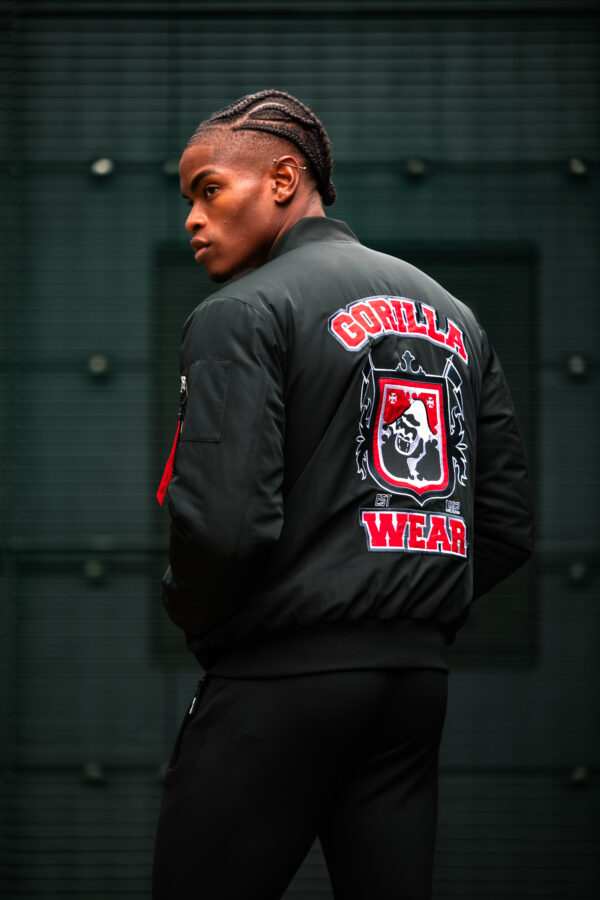 Covington Bomber Jacket - Black - Image 2