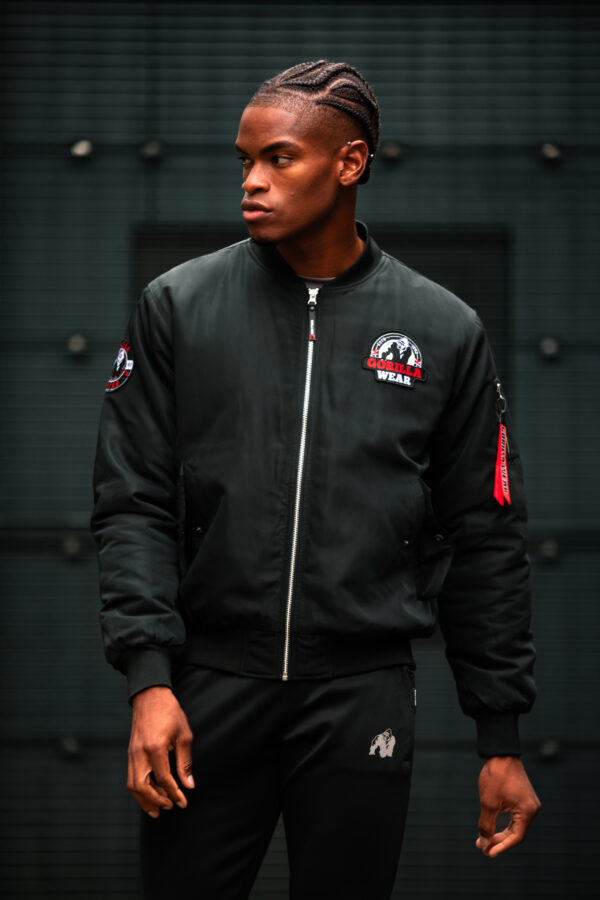 Covington Bomber Jacket - Black - Image 4