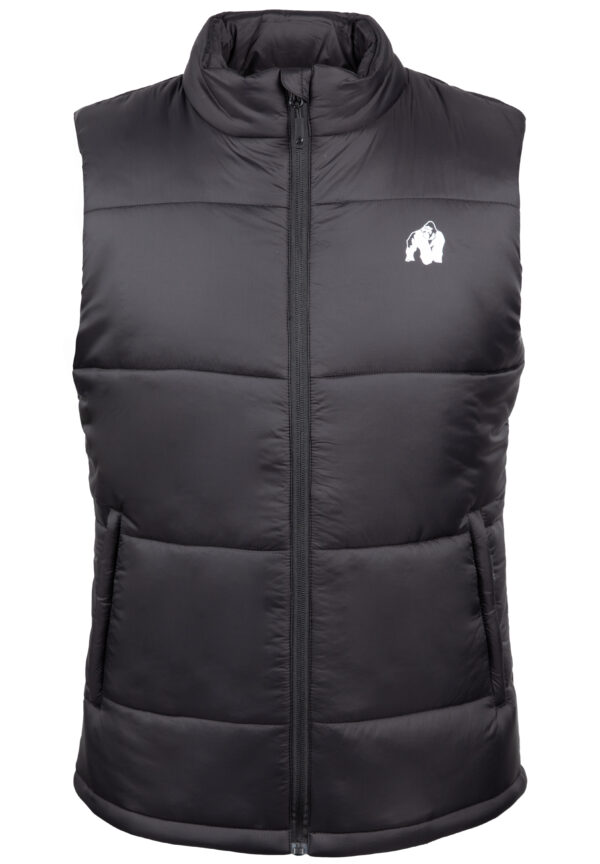 Irvine Puffer Vest - Black - Image 6