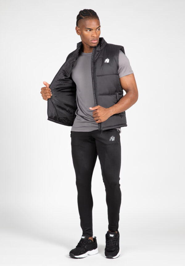 Irvine Puffer Vest - Black - Image 3
