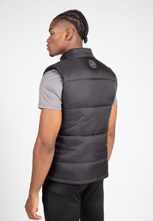 Irvine Puffer Vest - Black - Image 2