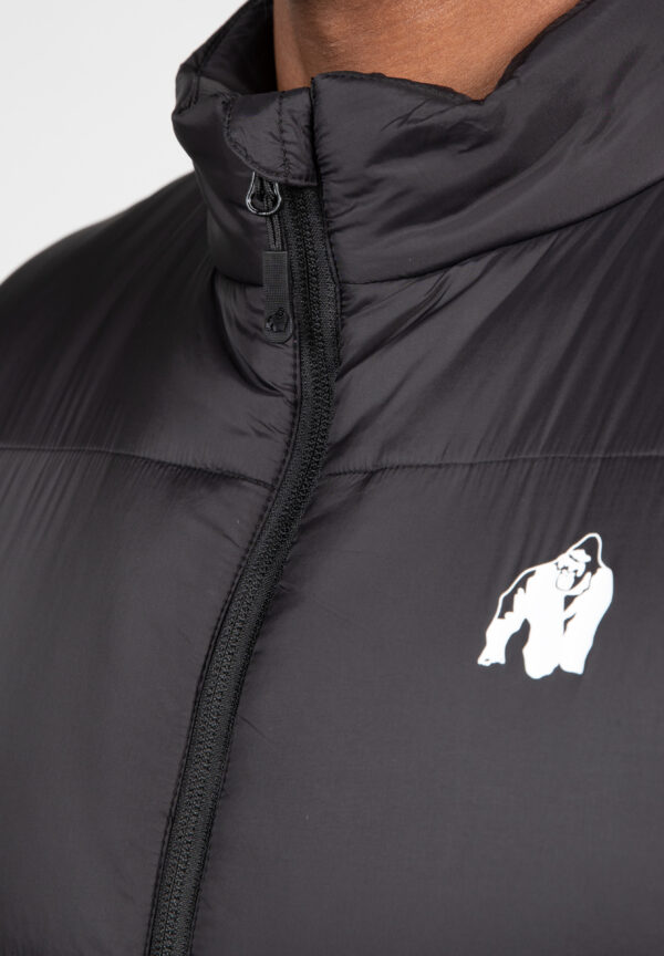 Irvine Puffer Vest - Black - Image 4