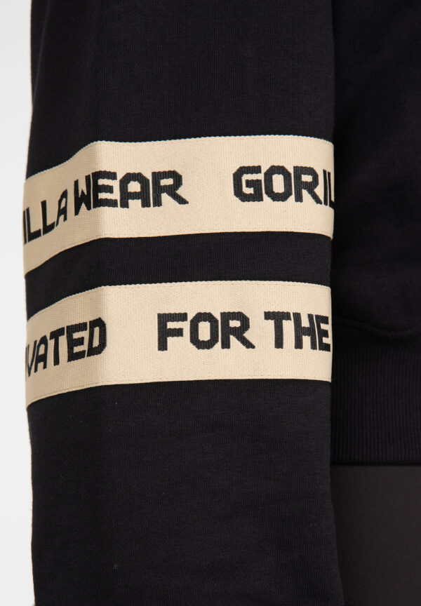 Tracey Cropped Hoodie - Black - Image 5