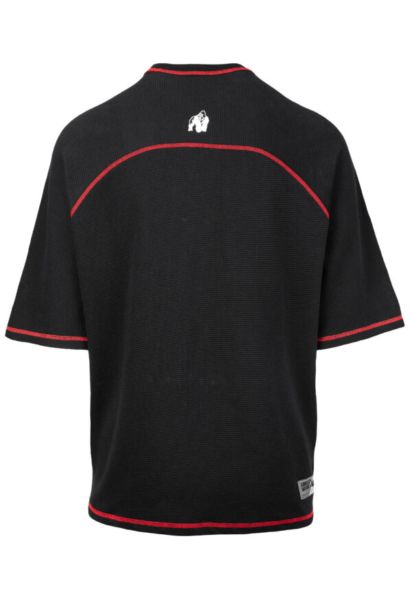 Finley Oversized T-Shirt - Black/Red - Image 7