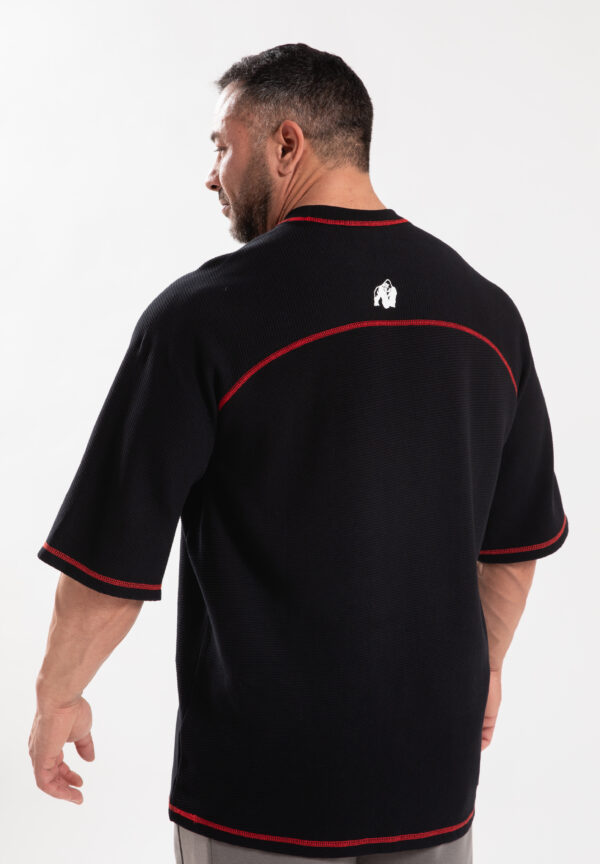 Finley Oversized T-Shirt - Black/Red - Image 2