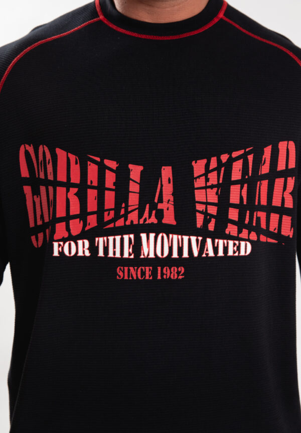 Finley Oversized T-Shirt - Black/Red - Image 4