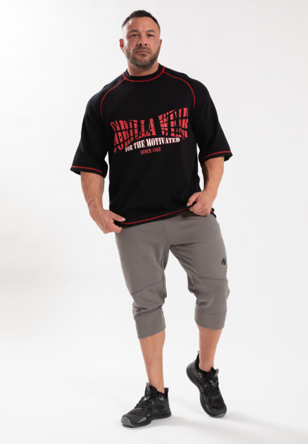 Finley Oversized T-Shirt - Black/Red - Image 3