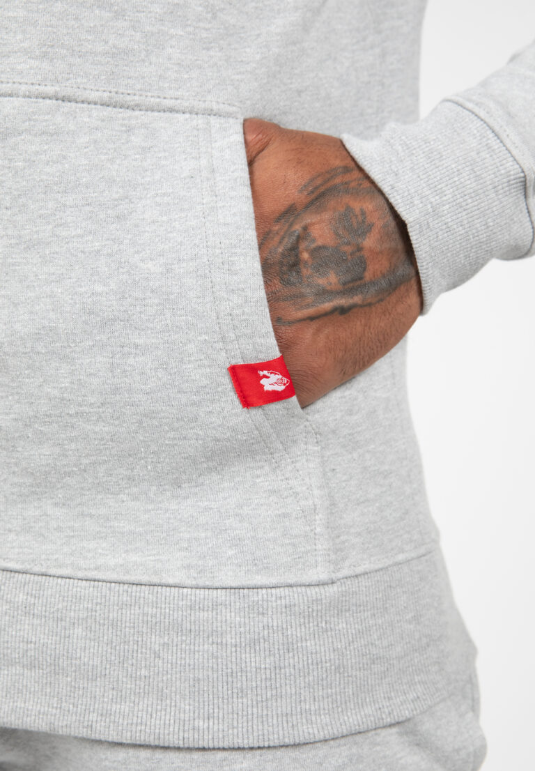 Leon Zipped Hoodie – Gray thumbnail 5