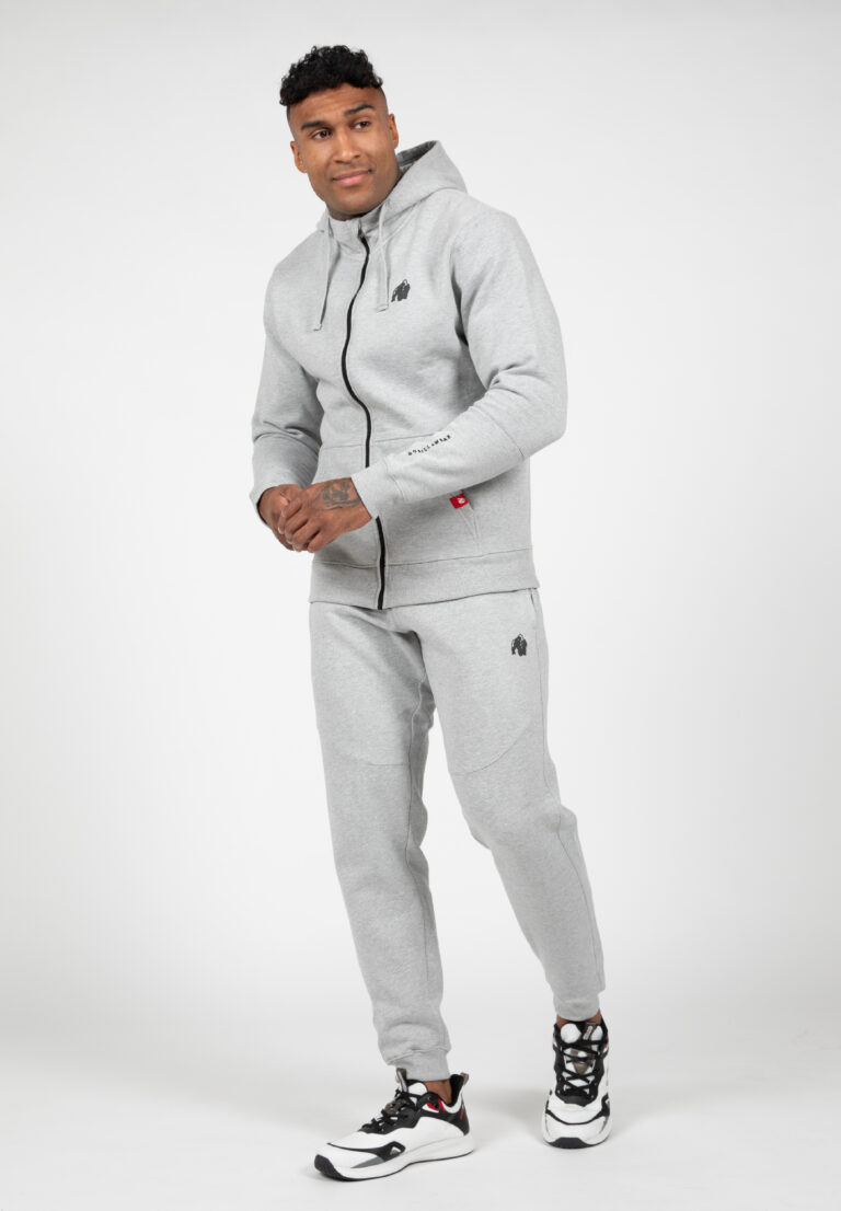 Leon Zipped Hoodie – Gray thumbnail 3