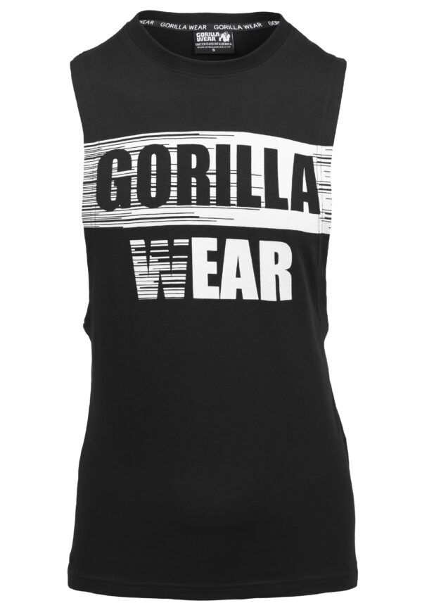 Lopez Drop Armhole Tank Top - Black - Image 7